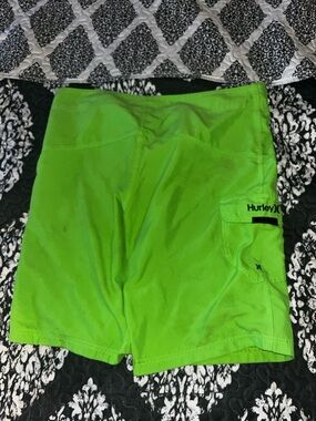 Hurley Men’s Bright Lime Athletic Shorts